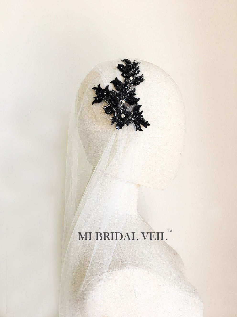 Juliet Cap Veil, Beaded Cap Wedding Veil, Vintage Wedding Veil
