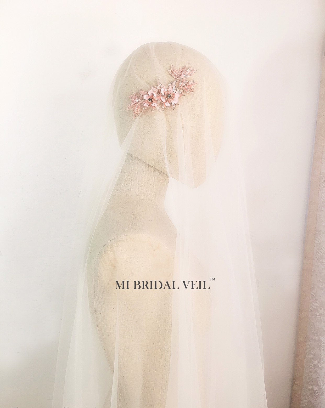 Juliet Cap Veil, Beaded Vintage Wedding Veil, Cap Veil, Mi Bridal