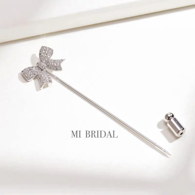 Veil Pin, Rhinestone Pin, Pin for Blusher Veils, Pin for Drop Wedding Veil, Mi Bridal