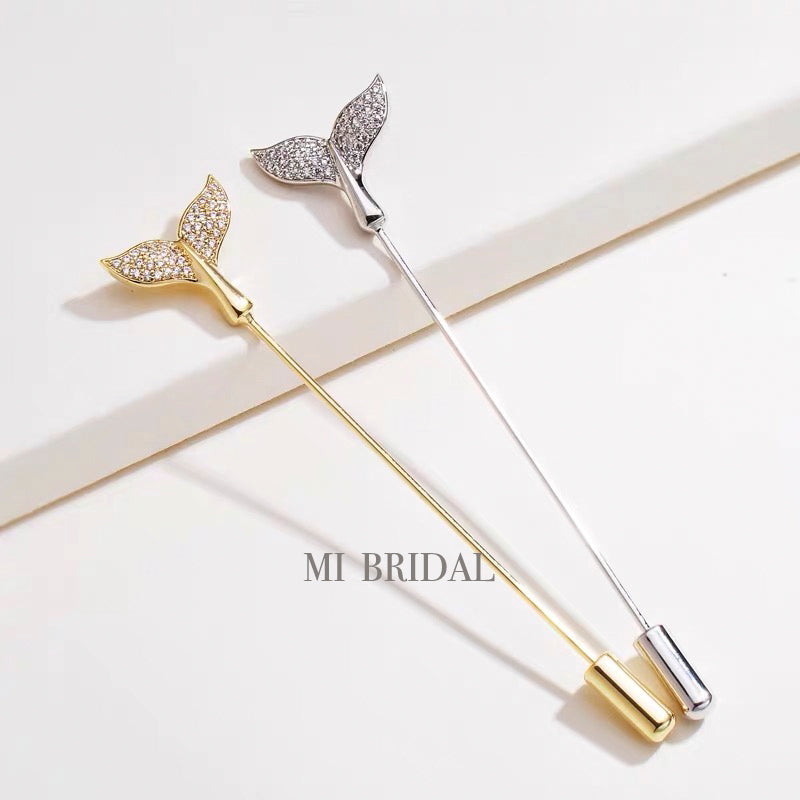 Veil Pin, Rhinestone Pin, Pin for Blusher Veils, Pin for Drop Wedding Veil, Mi Bridal