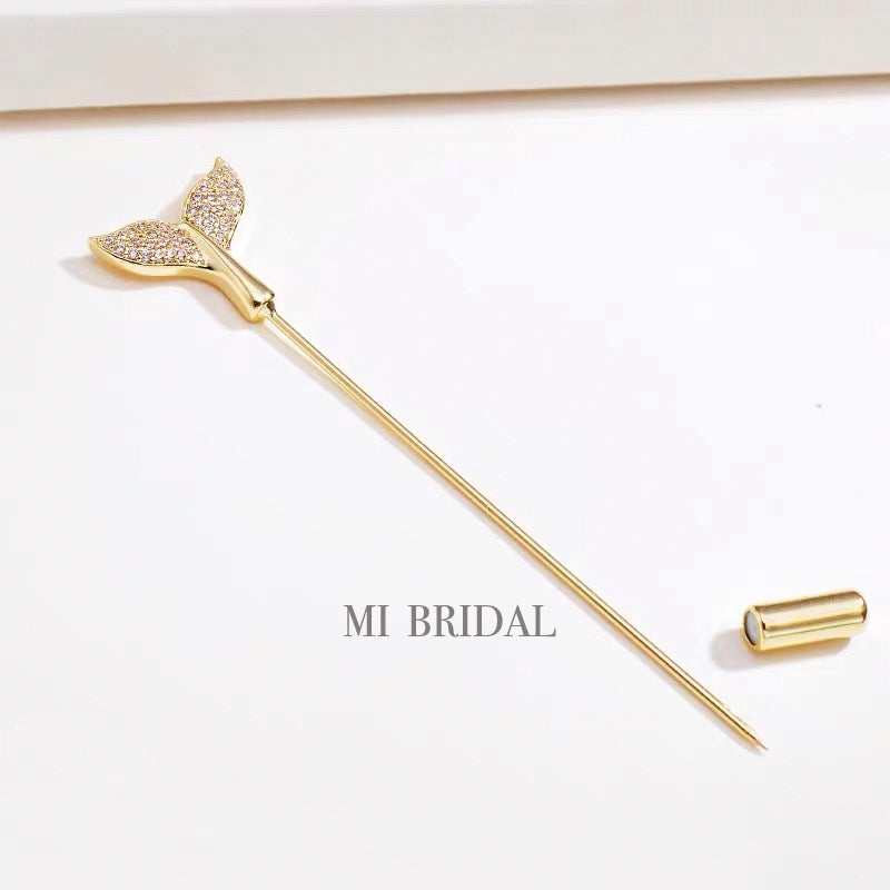 Veil Pin, Rhinestone Pin, Pin for Blusher Veils, Pin for Drop Wedding Veil, Mi Bridal