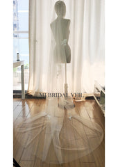 Mantilla Lace Veil, Vintage Style Cap Veil, Boho Lace Veil in Chapel Length, Mi Bridal