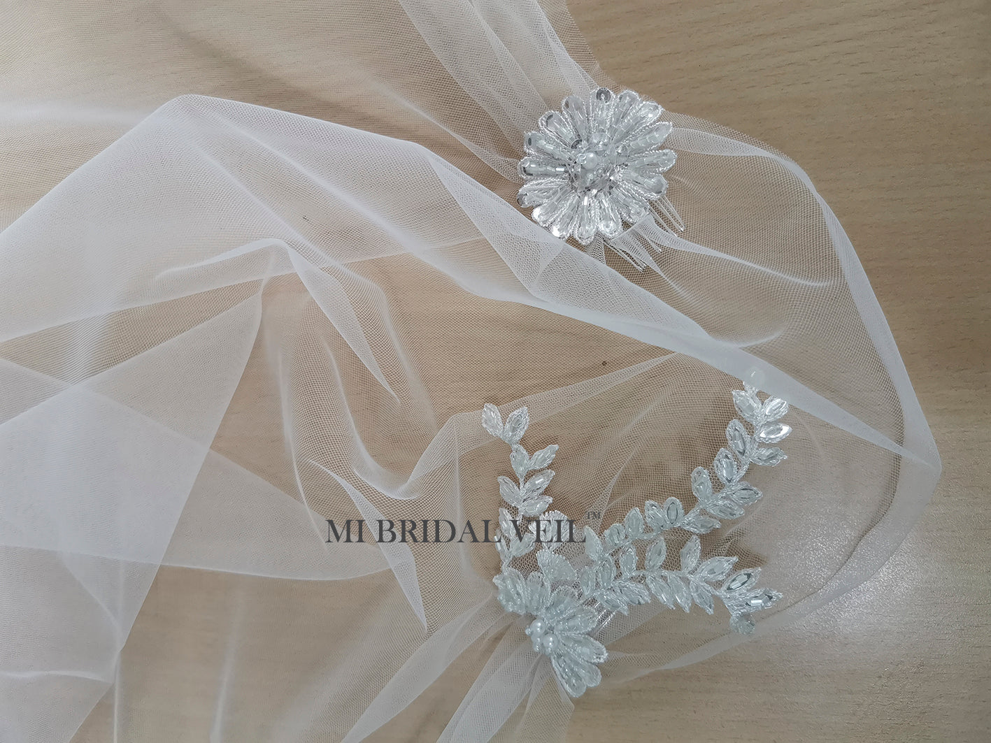 Ethereal Custom Lace Veil – Hijab Couture Bridal